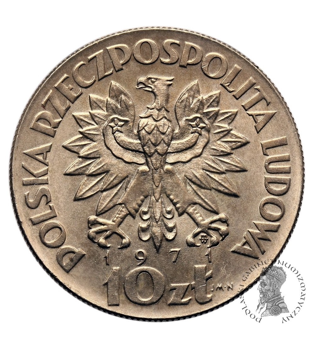 Polska 10 złotych 1971, F.A.O. Fiat Panis próba