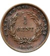 Malaje - Straits Settlements. 1/4 centa 1845, Wiktoria