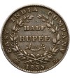 Indie Brytyjskie 1/2 rupii 1835 F (wklęsłe)
