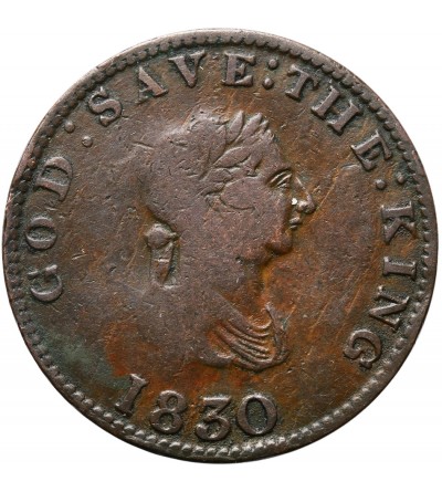 Isle of Man, 1/2 Penny Token 1830, George III, God Save The King / For public Accommodation
