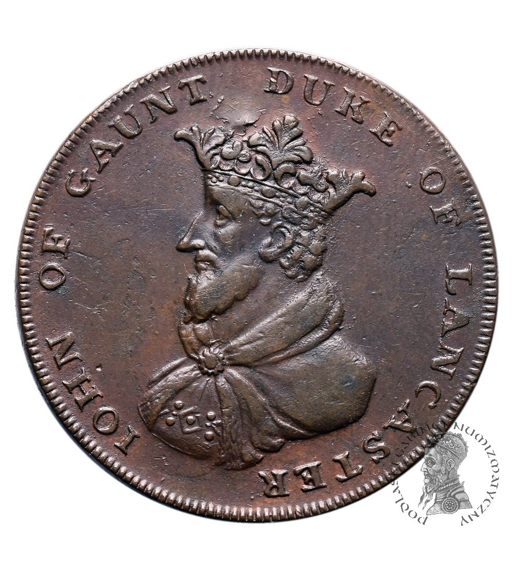 Wielka Brytania. Lancashire, Lancaster, John of Gaunt. 1/2 Penny Token 1794