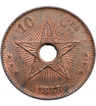 Belgian Congo 10 Centimes 1888 LW