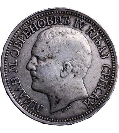 Serbia 5 dinarów 1879