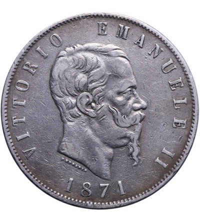 Włochy 5 Lire 1871 M BN, Vittorio Emanuele II