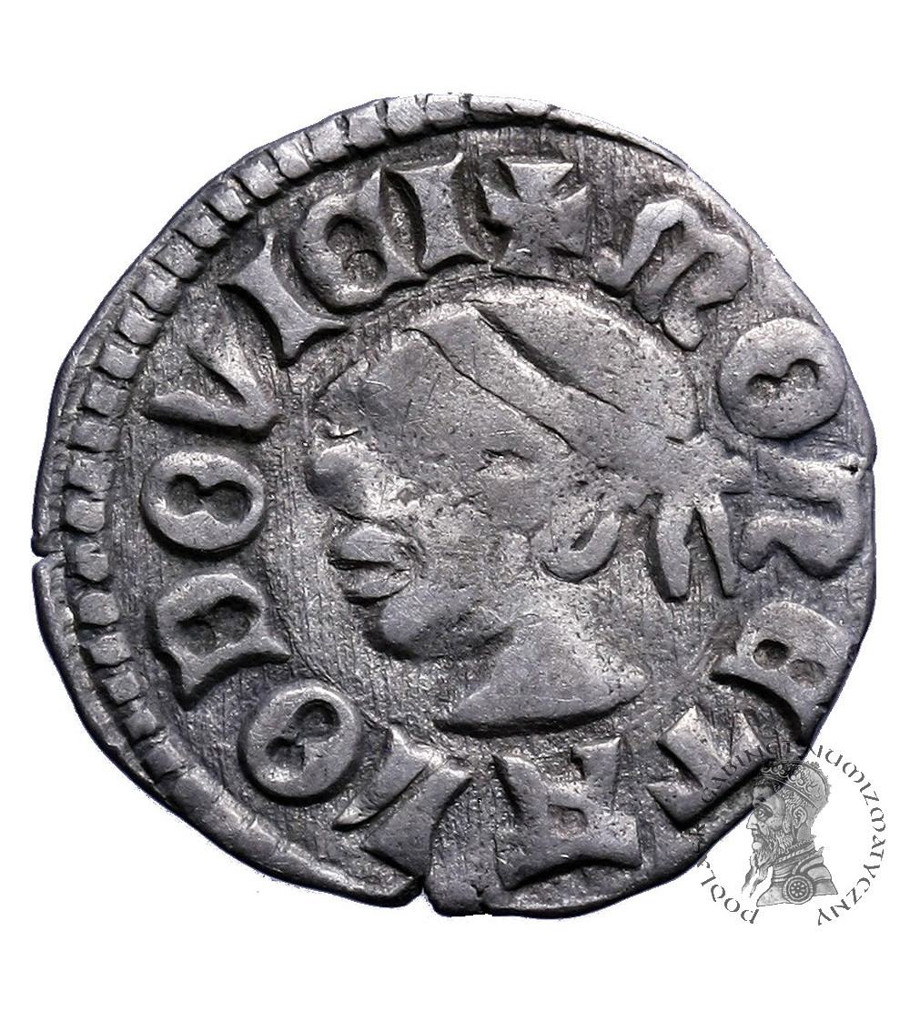 Polska / Węgry. Denar bez daty, Ludwik I Andegaweński 1342 / 1370-1382, jako król Polski Polska / Węgry. Denar bez daty, Ludwik I Andegaweński 1342 / 1370-1382, jako król Polski