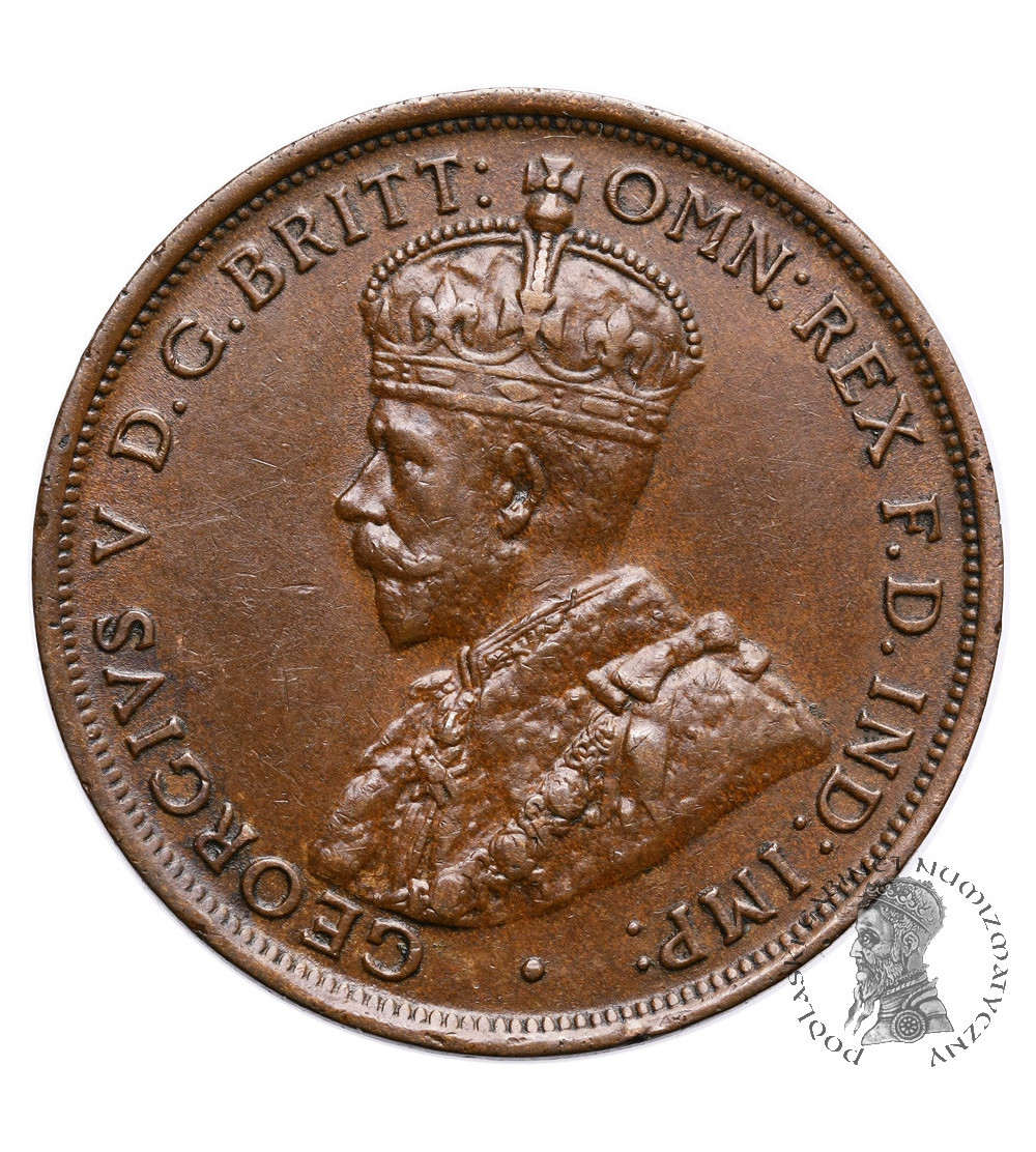 Australia, 1 Penny 1912 H, Heaton, Jerzy V
