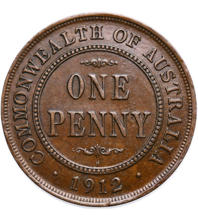 Australia, 1 Penny 1912 H, Heaton, Jerzy V