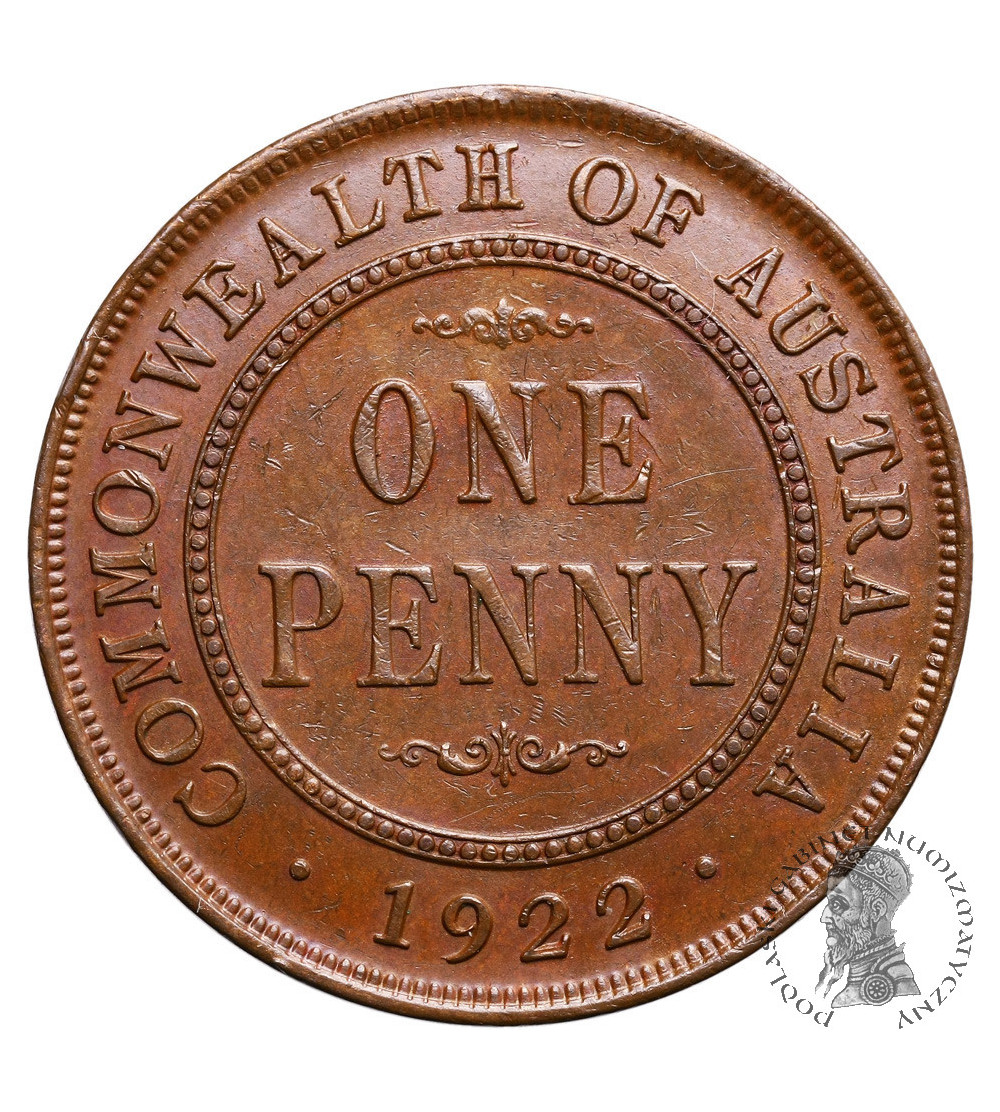 Australia, 1 Penny 1922, Jerzy V