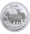 Australia 2 dolary 2015 P, Zodiak Rok Kozy (2 Oz Ag .999)