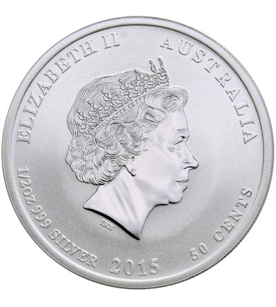 Australia 50 centów 2015, rok kozy (1/2 Oz Ag)