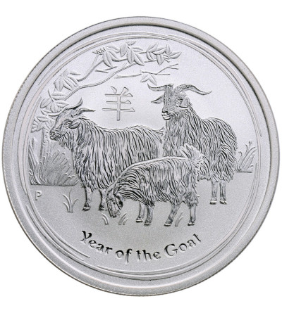 Australia 50 Cents 2015, Year of the Goat (1/2 Oz Ag)