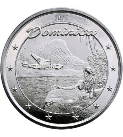 Karaiby Wschodnie 2 dolary 2018, Dominica (1 Oz Ag)