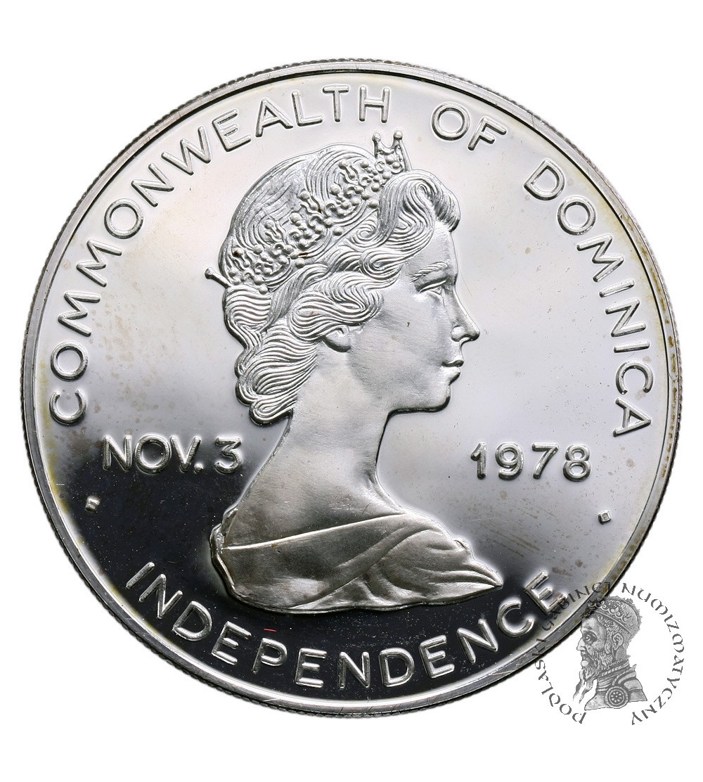 Dominica 10 Dollars 1978, John Paul II - Proof