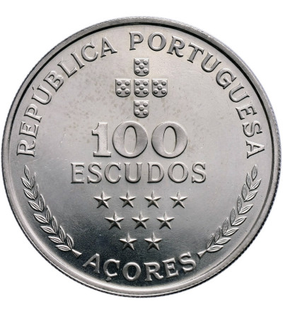 Azores 100 Escudos 1980 - Silver Proof