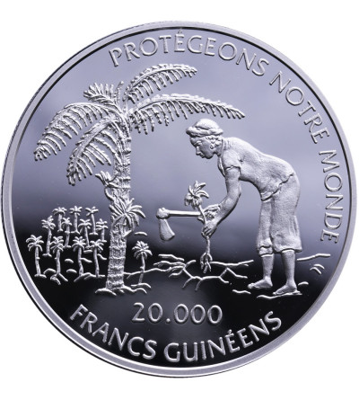 Gwinea 20000 franków 1995, 35 lat monety Frank w Gwinei - Proof
