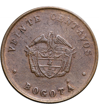Colombia 20 Centavos 1901, Bogota