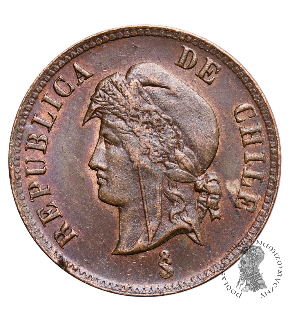 Chile 2 1/2 Centavos 1886