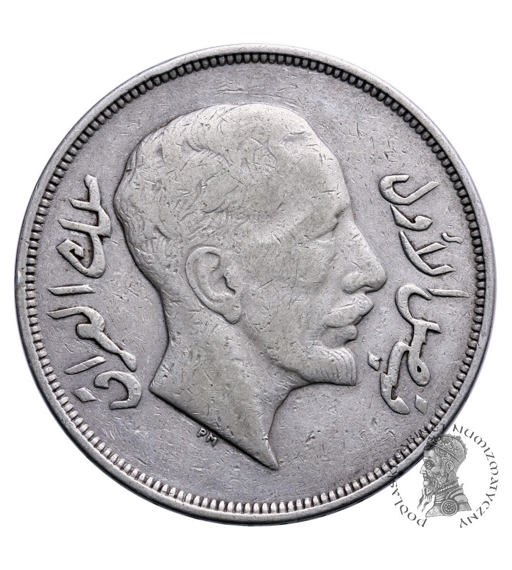 Irak. 1 Riyal (200 Fils) AH 1350 / 1932 AD, Faisal I 1921-1933 AD