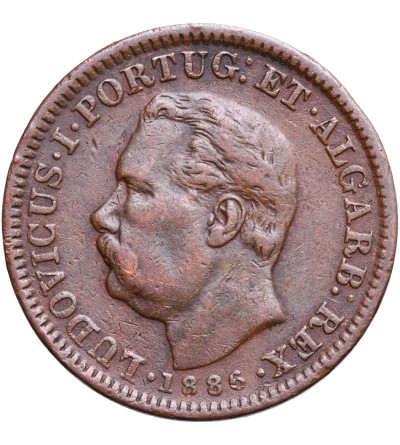India Poruguese 1/4 Tanga (15 Reis) 1886