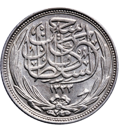 Egypt, British Protectorate. 2 Piastres AH 1335 / 1917 AD
