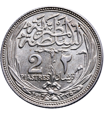 Egipt, Protektorat Brytyjski. 2 Piastres AH 1335 / 1917 AD