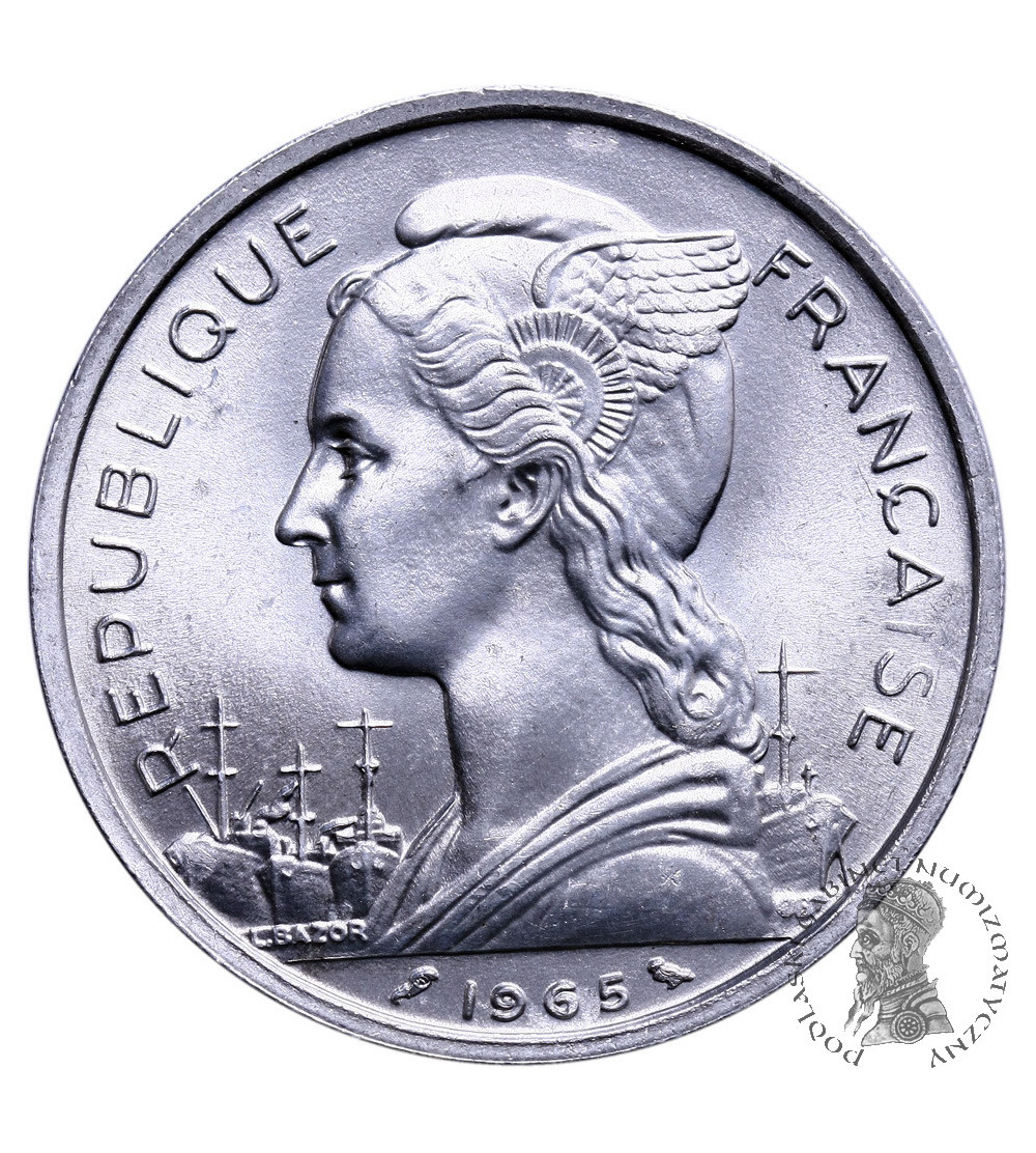 Francuska Somalia 5 franków 1965
