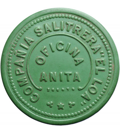 Chile 1 Dollar Bakelite Token ND (1904), Compania Salitrera el Loa Officina Anita