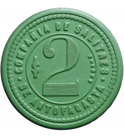 Chile 2 dolary token bez daty (1912), Compania de Salitres de Antofagasta