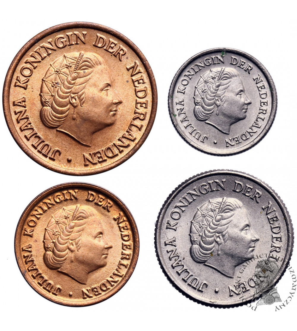 Holandia 1,5,10,25 centów 1950 Holandia 1,5,10,25 centów 1950