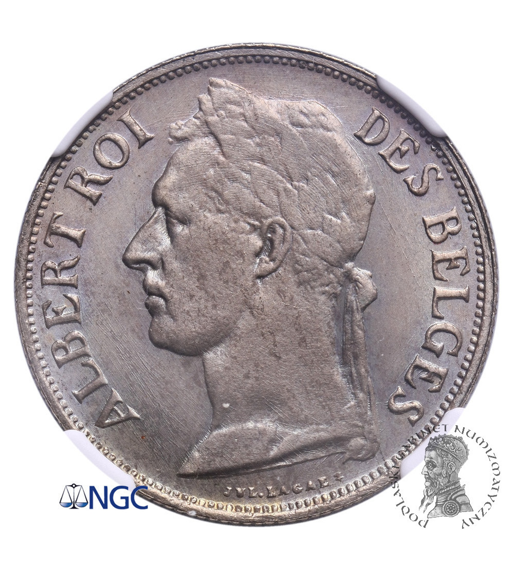 Kongo Belgijskie 1 frank 1926, CONGO BELGE - NGC MS 65