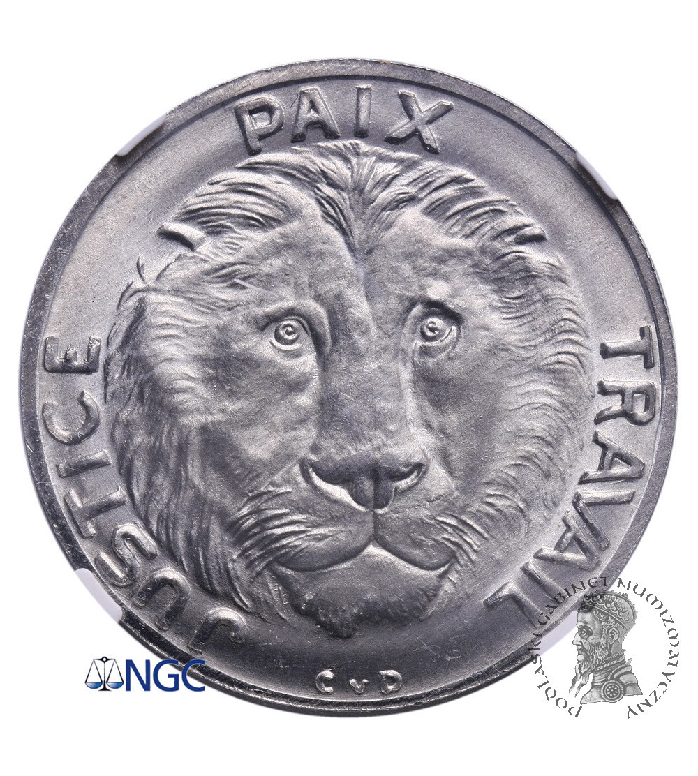 Kongo 10 franków 1965 - ESSAI (próba) - NGC MS 66