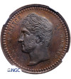 Monaco 10 Centimes (Decime) 1838 MC, Copper Pattern E.ROGAT, - NGC MS 66 BN