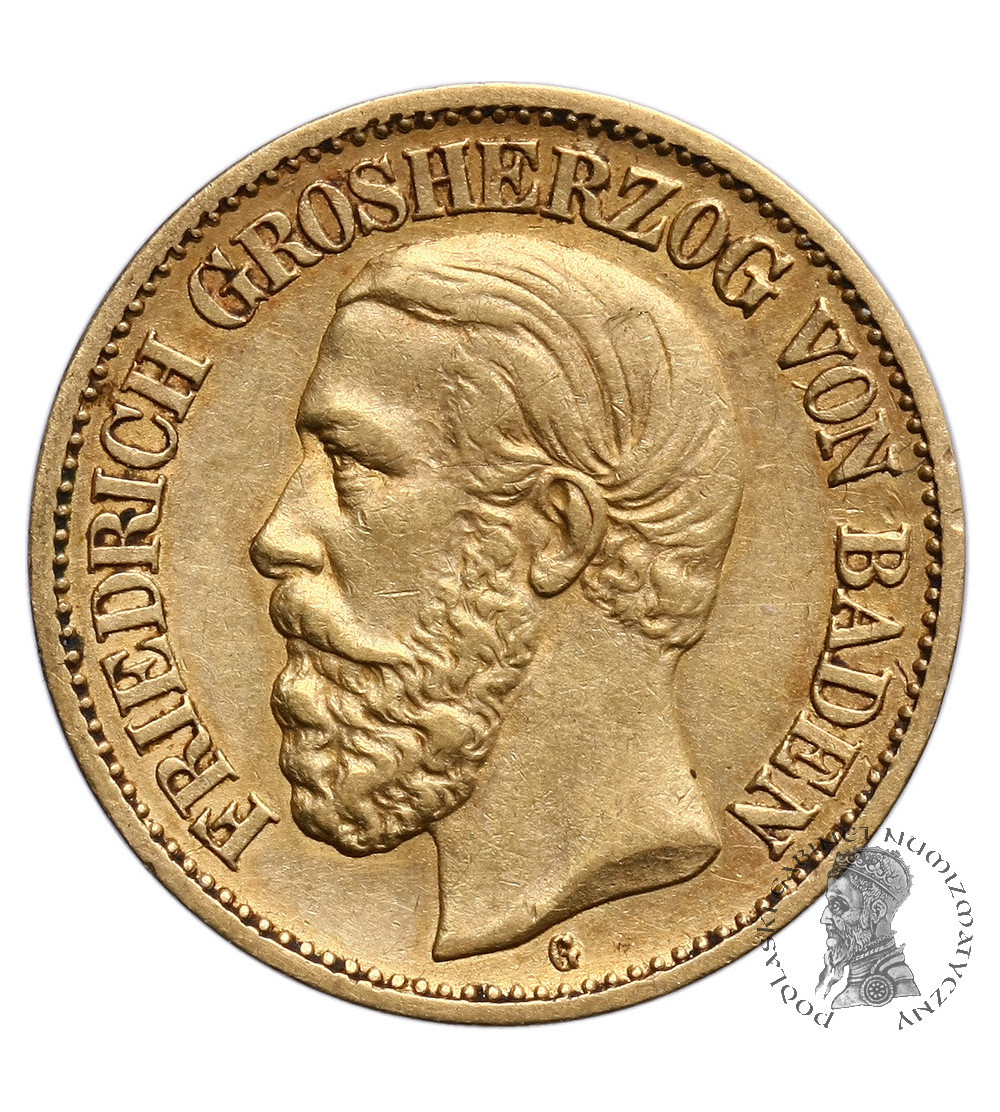 Niemcy - Badenia 10 marek 1897 G Niemcy - Badenia 10 marek 1897 G