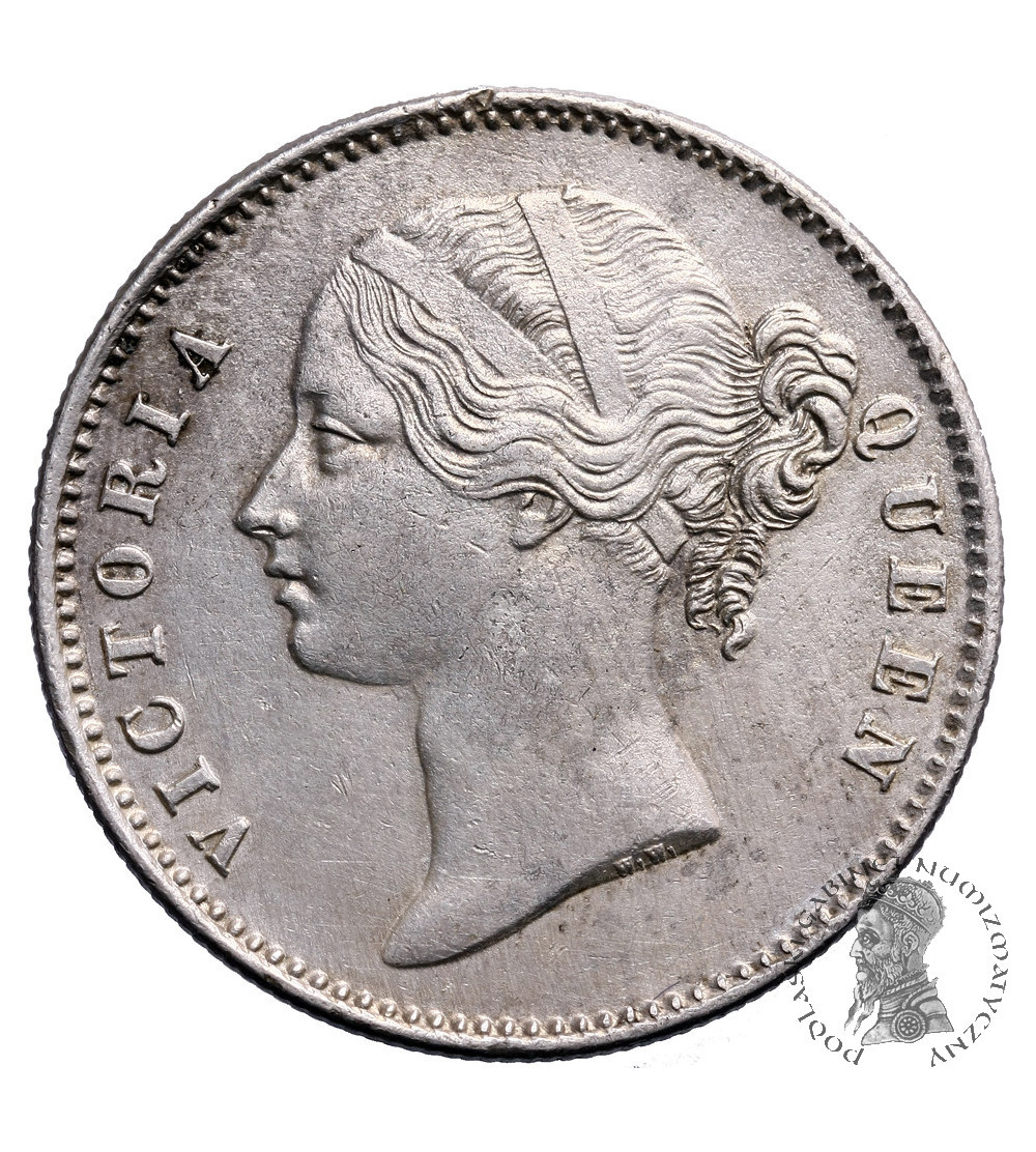 Indie Brytyjskie 1 rupia 1840 WW, 28 jagód - skrętka 15 stopni