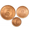 Mauritius 1, 2, 5 centów 1969
