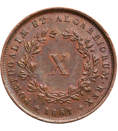 Portugalia 10 Reis 1867, Luiz I