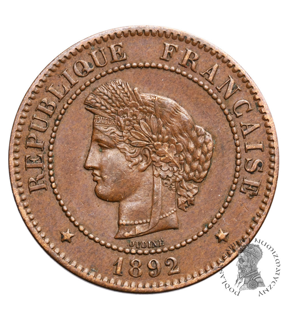 Francja 5 Centimes 1892 A