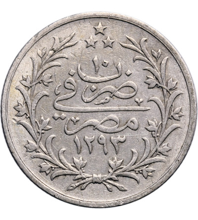 Egipt. 2 Qirsh AH 1293 rok 10 / 1886 AD (W), Abdul Hamid