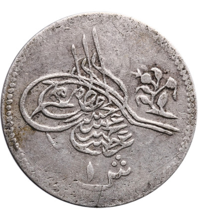 Egipt 1 Qirsh AH 1293 rok 1 / 1876 AD, Abdul Hamid