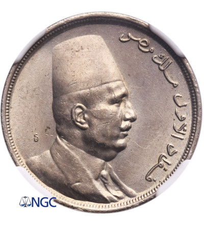 Egipt 5 Milliemes AH 1342 / AD 1924 H - NGC MS 64