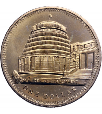 New Zealand Dollar 1978, 25th Anniversary Coronation and Opening of Parliament Building