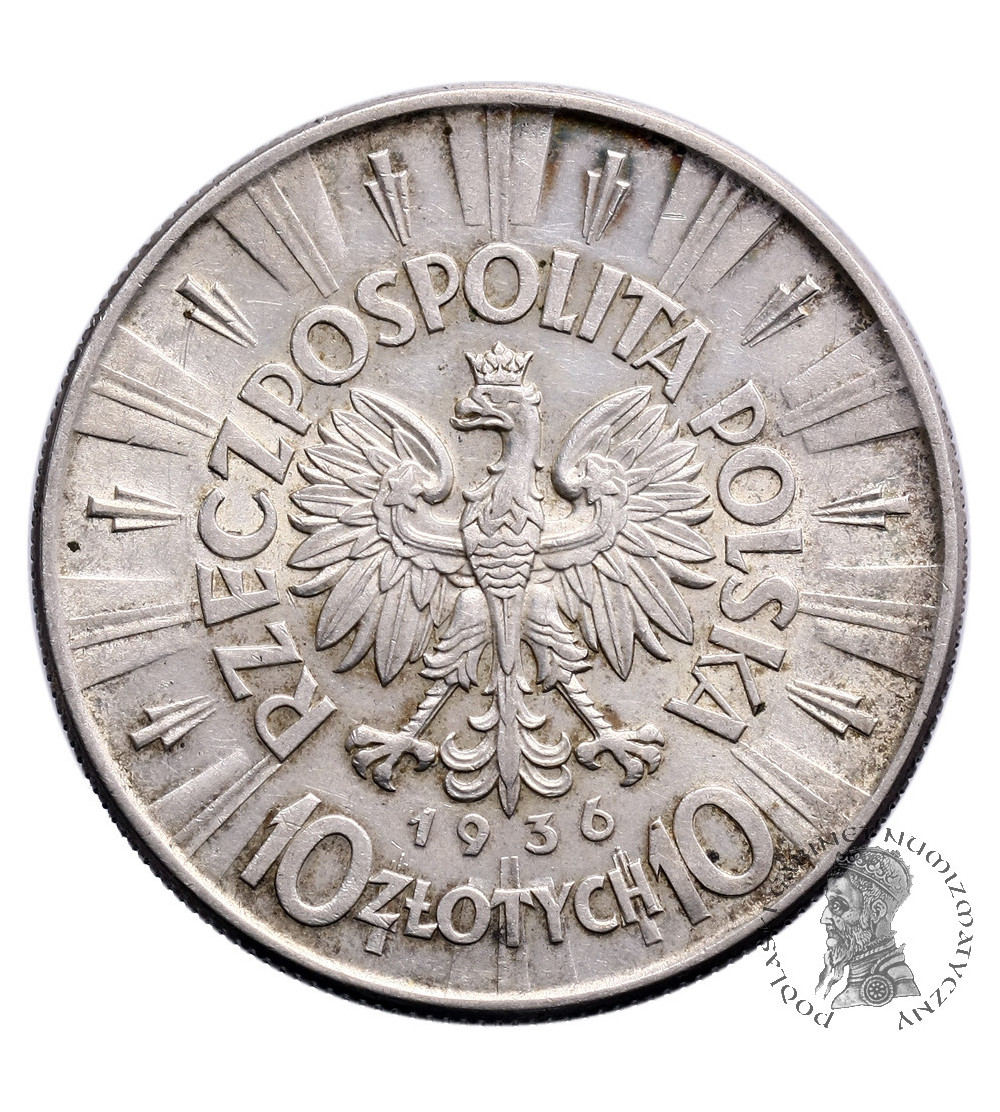 Polska 10 złotych 1936, Józef Piłsudski Polska 10 złotych 1936, Józef Piłsudski