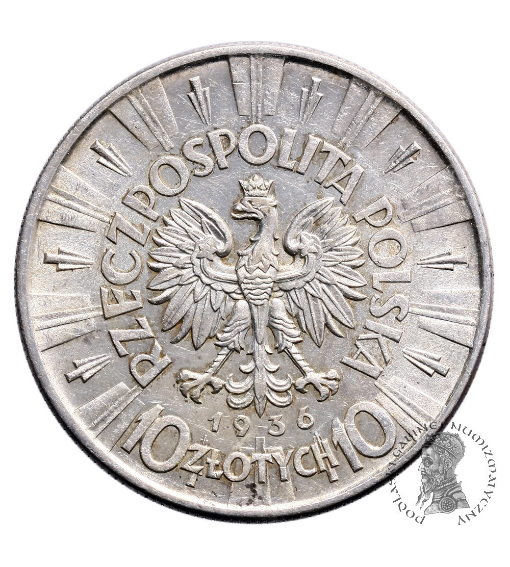 Polska 10 złotych 1936, Józef Piłsudski Polska 10 złotych 1936, Józef Piłsudski