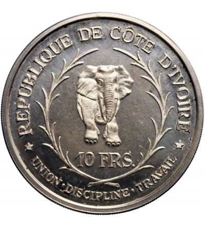 Ivory Coast 10 Francs 1966 - Proof