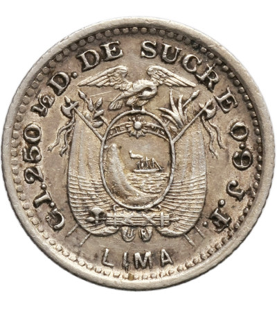 Ecuador 1/2 Decimo (Medio) 1899, Lima