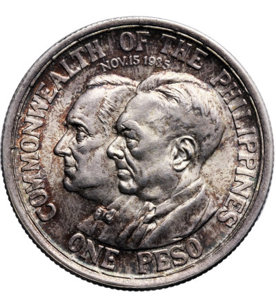 Filipiny 1 Peso 1936, Manila, Roosevelt-Quezano