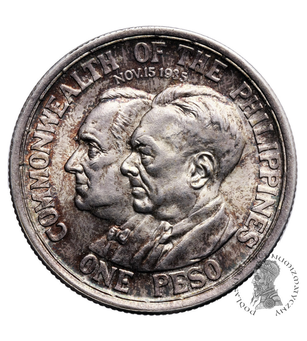 Philippines Peso 1936, Manila, Commonwealth Roosevelt-Quezano