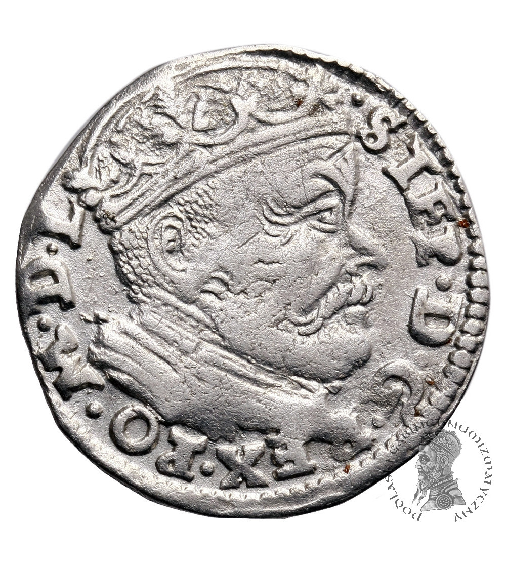 Polska. Stefan Batory. Trojak (3 grosze) 1586, Wilno - bez herbu Lis Polska. Stefan Batory. Trojak (3 grosze) 1586, Wilno - bez herbu Lis
