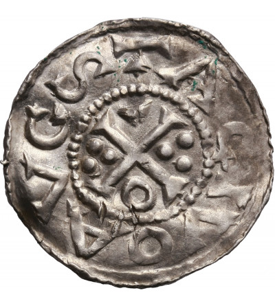 Niemcy. Bawaria. Augsburg Denar 1009/1024, Henryk II 1002-1024