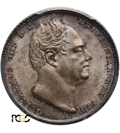 Great Britain. Six / 6 Pence (6D) 1835, William IV - PCGS MS 64